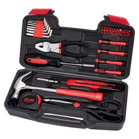 Wgge 650327851801 39-piece Home Tool Set Durable Household Hand Kit With Hammer Screwdri
