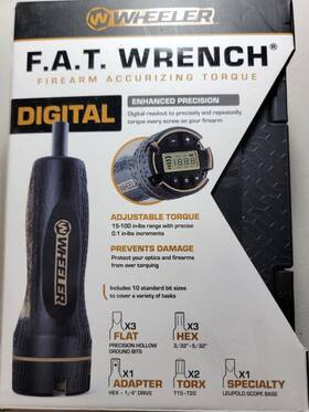 Wheeler 661120746997 Engineering Digital F.a.t. Wrench Firearm Accurizing Torque New Sealed