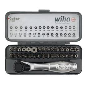 Wiha 084705749587 74958 32 Piece Gobox Bit Set With Mini Ratchet