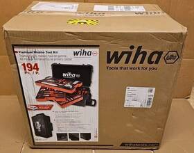 Wiha 084705921006 New Premium Mobile Tool Kit In Rolling Box 194 Piece Set Electrician