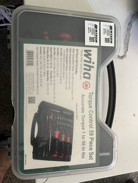 26839 Wiha Torque Control 59 Piece Maintenance Tool Set With Box Pieces