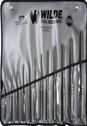 Rs912.np Wilde Tool 085432052827 Rs912.np/vr 12-piece Roll Spring Punch Set-vinyl