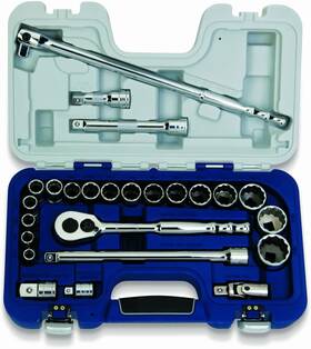 50619 Williams 1/2 Inch Drive Metric Basic Tool Set 25-piece Rugged Case 12-point