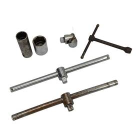 S-20a Williams Assorted Tool Lot - 1/2 Inch T-handle Universal Swivel Sockets Usa Vintage