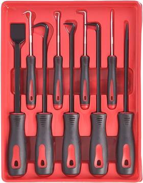 Ha51 Wintools 9-piece Scraper Hook And Pick Tool Set Car Removal O Rings Seals