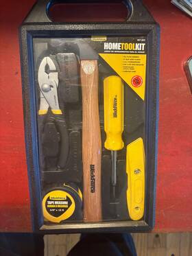357-323 Work Force Home Tool Kit In Carry Case 5 Tools - New