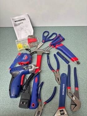 Workpro 820909745853 125- Piece Tool Kit With Carry Bag