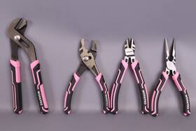 Workpro 820909981282 4-piece Pliers Set Premium Cr-v Construction Tool Sets Pink