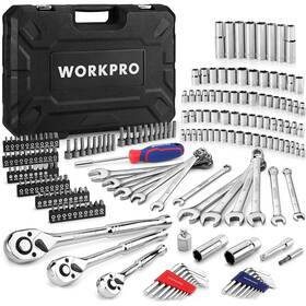 Woo3106a Workpro Mechanics Tools Kit And Socket Set 192 Piece Sae&metric 1/2 Inch 3/8 1/4ftft