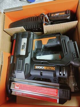 Wx840l Worx 20v Power Share Cordless 18 Gauge Nail And Staple Gun