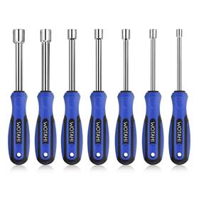 Wth006 Wotahi 7-piece Sae Nut Driver Set - 3/16 1/4 5/16 11/32 3/8 7/16 1/2... Fast Ship