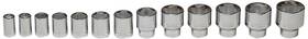 Wright Tool 076799004505 1/2 Inch Drive 13 Pc Set 8 Point Standard Sockets 7/16 1 1/4