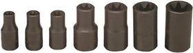 Wright Tool 076799092977 9297 - 1/4inch And 3/8inch Drive 7 Piece Set Standard Torx Sockets E6 E16