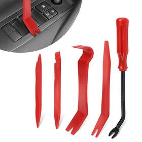 Wu-248-atrk Wuyaoyao 5pcs Auto Trim Removal Tool Kit No Scratch Plastic Pry Red