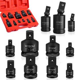Wybenz 780854188320 11pcs Impact Socket Adapter And Reducer Set 1/4 Inch 1/2 3/8 3/4 Adapt