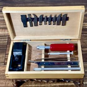 5076 X-acto Craft Tool Chest No. Art/craft/hobby Set 16 Pieces In Wood Box