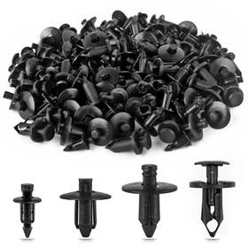 Xzfr022 Xislet Auto Parts 120pcs Plastic Fender Clips Body Rivets Compatible With Utv Atv Motorcycl