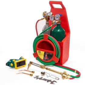 55146-h Xtremepowerus Us Portable Welding Torch Kit 150 Gal. Oxygen 75 Acetylene Tanks 3/16 Inch X