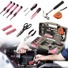 Xuj625205 Pink Tool Set Household Kit Womens Ladies Carrying Toolbox Repair