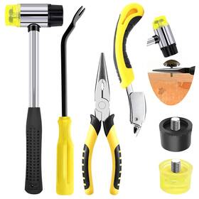 Pdt-399 Yauhar 6 Pcs Upholstery Remove And Install Tools Kit Contains Rubber Mallet Hammer Wit