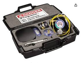 R-600a Yellow Jacket R-290 61001 Hydrocarbon System Charging Kit For Scale Gaug