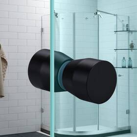 Yidelai 741326662380 Glass Door Handle 2.4 Inch Aluminum Alloy Single Hole Solid Cylindric