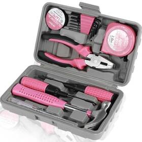 20004127402 Ymkwz Jane 24pcs Small Tool Kit Mini For Women Multi-purpose Home Hand 1pc Pink