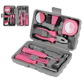 20007009601 Ymkwz 48pcs Small Tool Kit Pink Mini For Women Multi-purpose Home Hand T