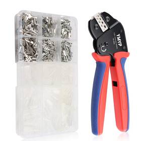 Dx-ym-58bs Ymyp 330pcs Open Barrel Terminal Wire Cable Crimping Tool Kit With Male Female 2.8