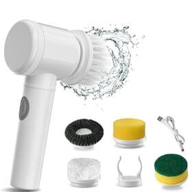 Yg-023 Yongyun Multifunctional Handheld Cordless Electric Cleaning Brush With 5 Brushes For