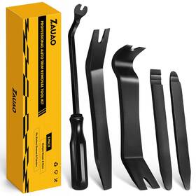 Cxgz001 Zauao Auto Trim Removal Tool Kit 5-piece No Scratch Plastic Pry Black