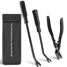 Zecirl 764909889400 3 Pcs Clip Removal Tool Pliers Fastener Remover Car Trim Rivet P