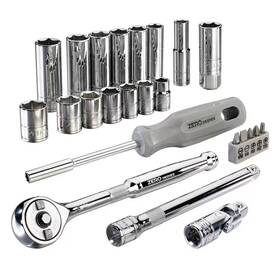 Zero Degree 726084853577 25-piece 3/8 Inch Drive Metric Tool Set With Gearless Ratchet