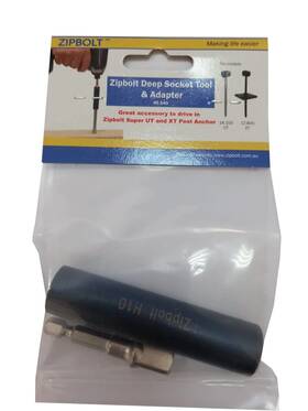 17.800 Zipbolt 797776566266 40.540 Deep Socket Driver - 10mm Accessory For 14.110 Super Ut And X