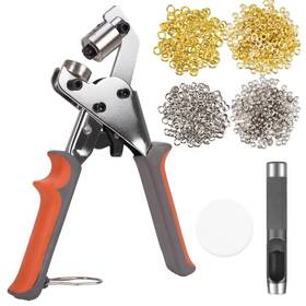Lk-001 Zonglan Heavy Duty Grommet Tool Kit With 600 Pcs 3/8ftft 10mm Grommets And Washers Pres