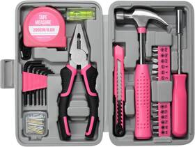 Zuzuan 744759667229 Tool Set 25pc Pink Household Diy Kit For Women Small Mini Box F