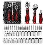 Ironcube 53-PIECE Socket Ratchet Wrench 20-IN-1 With 2-IN-1 Black/red. Fixed Price $42.92.