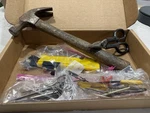 Vintage Craftsman Tinsnips, Truper Hammer, Small Screwdriver, Misc Odds & Ends. Fixed Price $13.00.