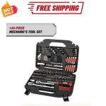 Hyper Tough 145 Piece Mechanic Tool Set Socket Ratchet Kit Case. Fixed Price $50.99.