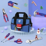 Workpro 9-PIECE Kids Real Hand Tool Set Blue Junior Kit With Storage Bag. Fixed Price $34.99.