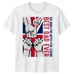 Fist Union Jack Personalised Mens Funny Fathers Day T-shirt Tee Best Dad Ever#fd. Fixed Price $16.12.
