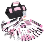 Fastpro Pink Tool Set, 220-PIECE Lady's Home Repairing Kit With 12-INCH .... Fixed Price $77.42.