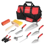 Goldblatt 12PC Masonry Hand Tool Set Organized In Bag - Red. Fixed Price $99.46.