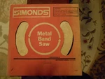 Simonds Hard Edge Metal Band Saw Mfg NO.5764 Item #40, Width 1/4 10 Tooth Reg.. Fixed Price $40.00.