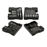 Husky 270 Pcs Mechanics Tool Set Wrench Socket Household Repair With Hard Tray. Fixed Price $214.86.