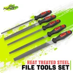 Forged Milled Heat-treated Steel Rubber Coat Handle Bastard File Set Metal. Fixed Price $16.14.
