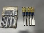 (c) Vintage Craftsman 9 36807 Wood Chisel Set 1/4 1/2 3/4 Vgc Usa. Fixed Price $48.00.