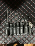 Husky: 7 Pc Lot - Flathead Screwdriver Set, Stubby Ratchet And Long Nose Pliers. Fixed Price $44.99.