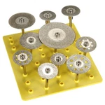 10 Pcs Mm / 2.35 Diamond Cut Off Saw Wheel Discs Blades Rotary Tool Set. Fixed Price $8.99.