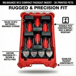 Milwaukee Compact Packout Organizer M12 Battery Storage Insert. Fixed Price $15.99.